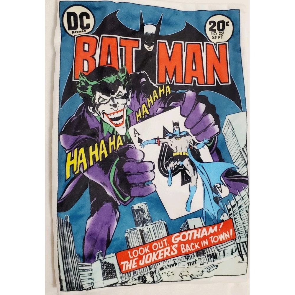 DC Comics DOG TOY  12" Joker Comic Book  Batman Themed Fetch Toy Crinkle